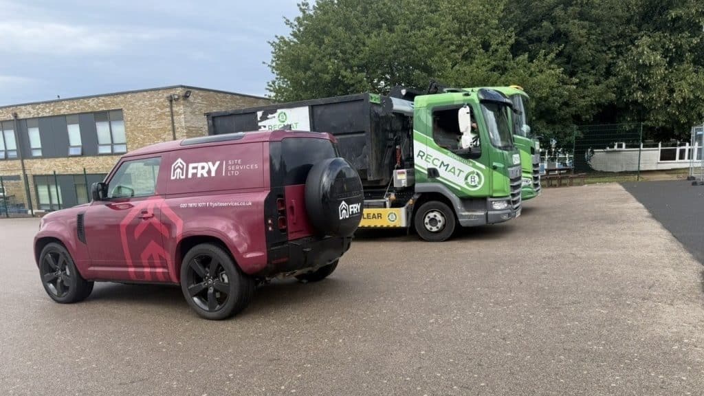 Construction site clearance company in Kent