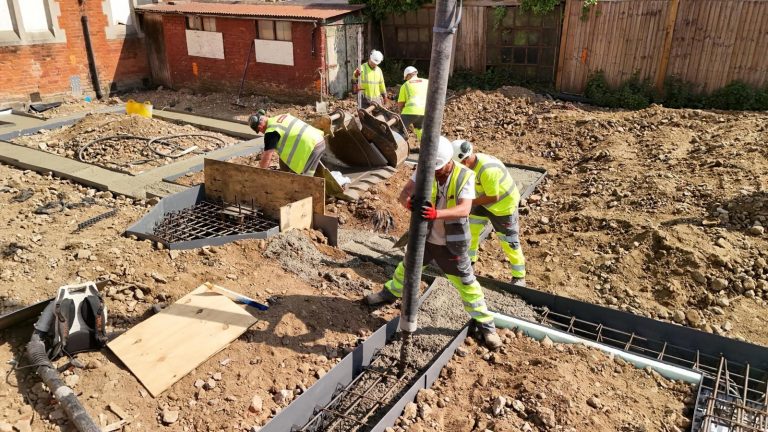 footings and concrete